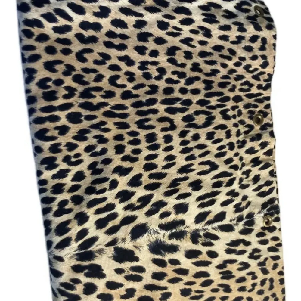 Custom Made Shower Curtain in Leopard Print Cotton